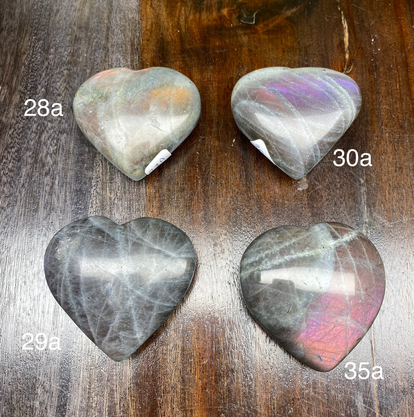 Labradorite Heart Carving