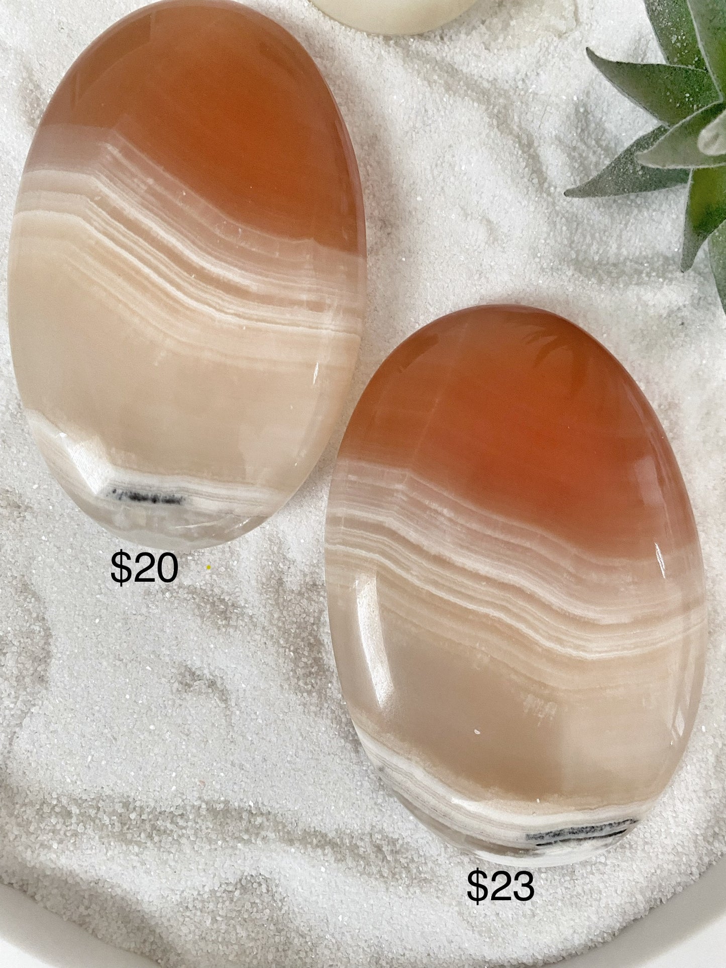 Honey Calcite Palmstone