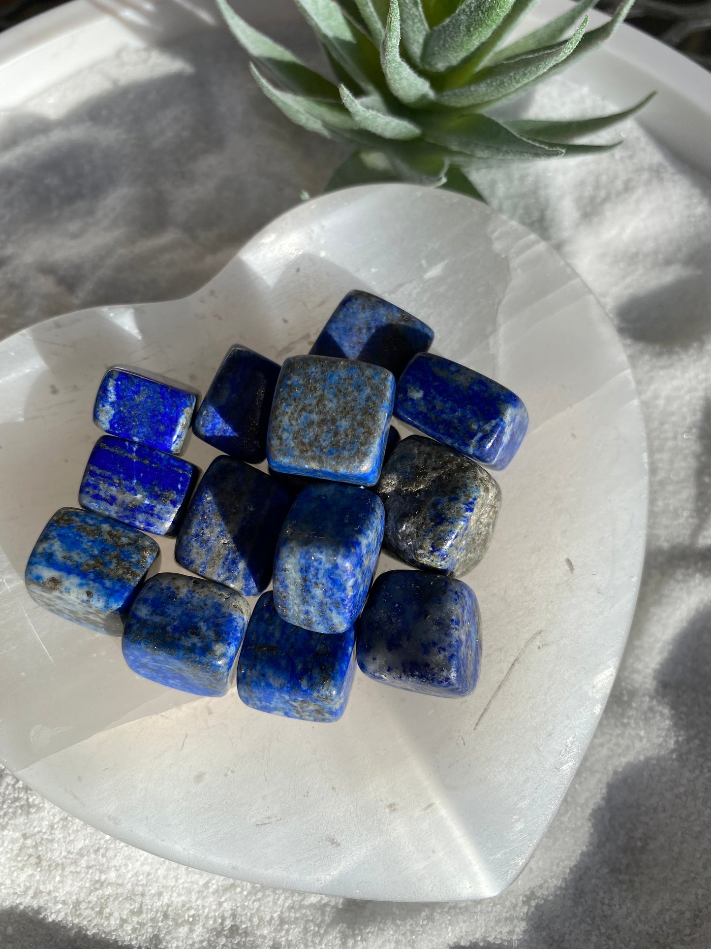 Lapis Lazuli Cube (mini) Tumbles