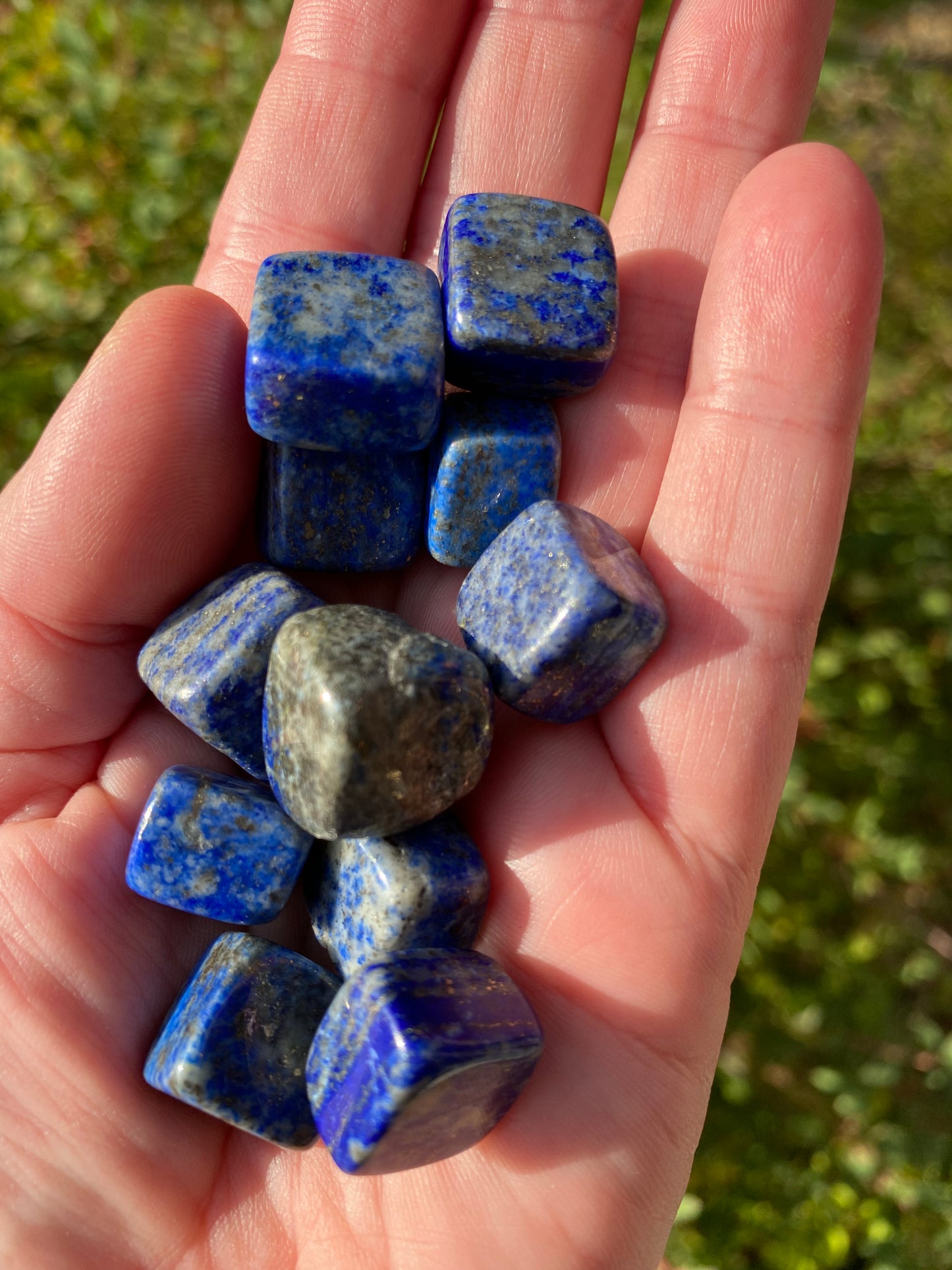 Lapis Lazuli Cube (mini) Tumbles