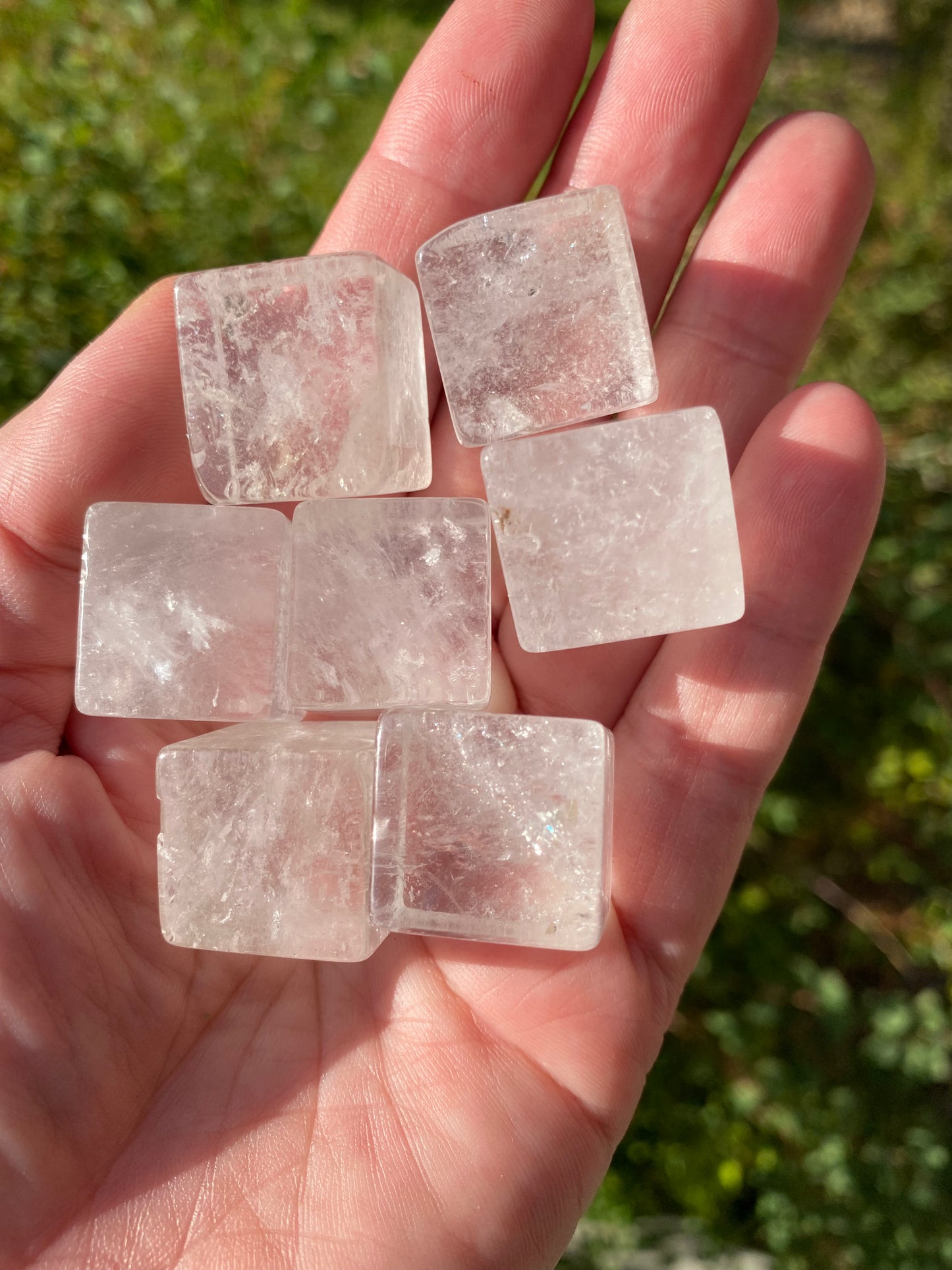 Clear Quartz Cube Tumbles