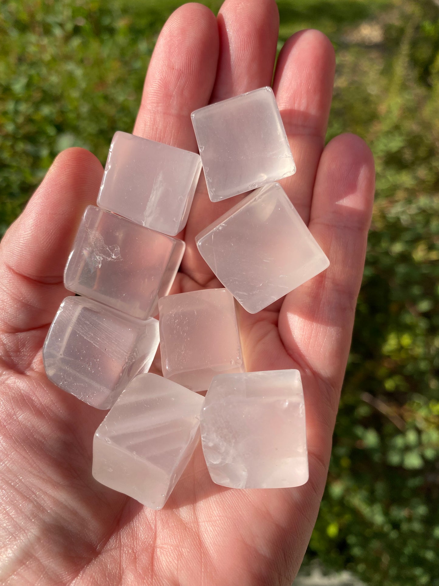 Girasol (Milky)Quartz Cube Tumbles