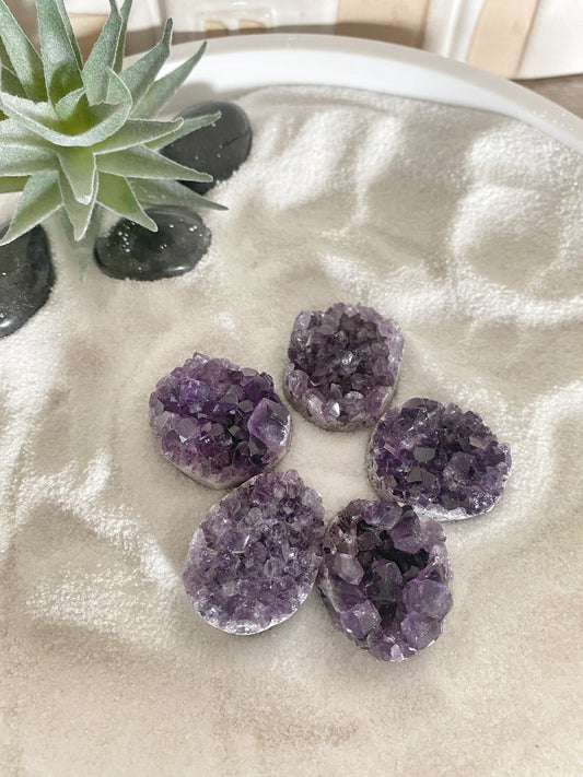 Amethyst Druzy Cab