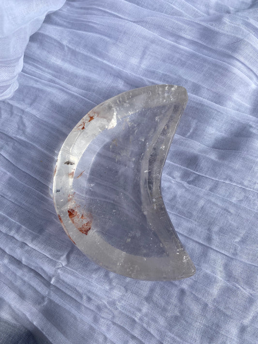 Clear Quartz Crescent Bowl