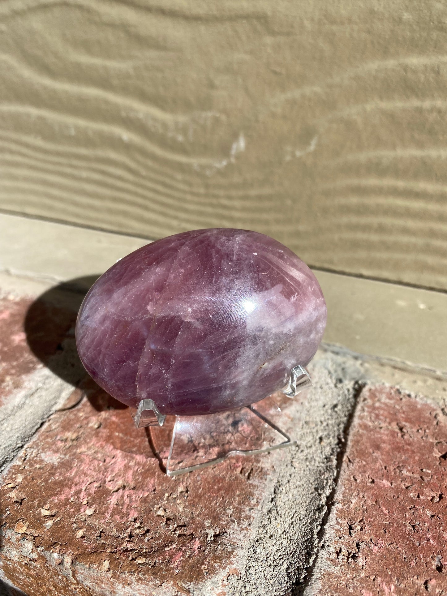 Lavender Rose Quartz Palmstone