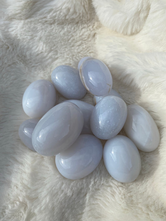 Blue Chalcedony Tumbles