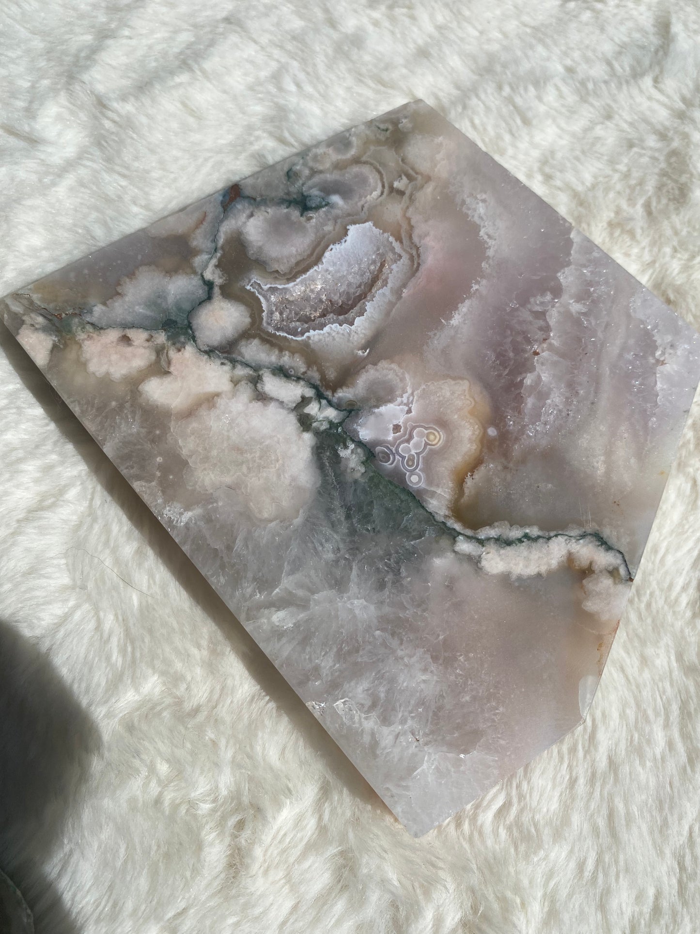 Pink Amethyst/Flower Agate Slab