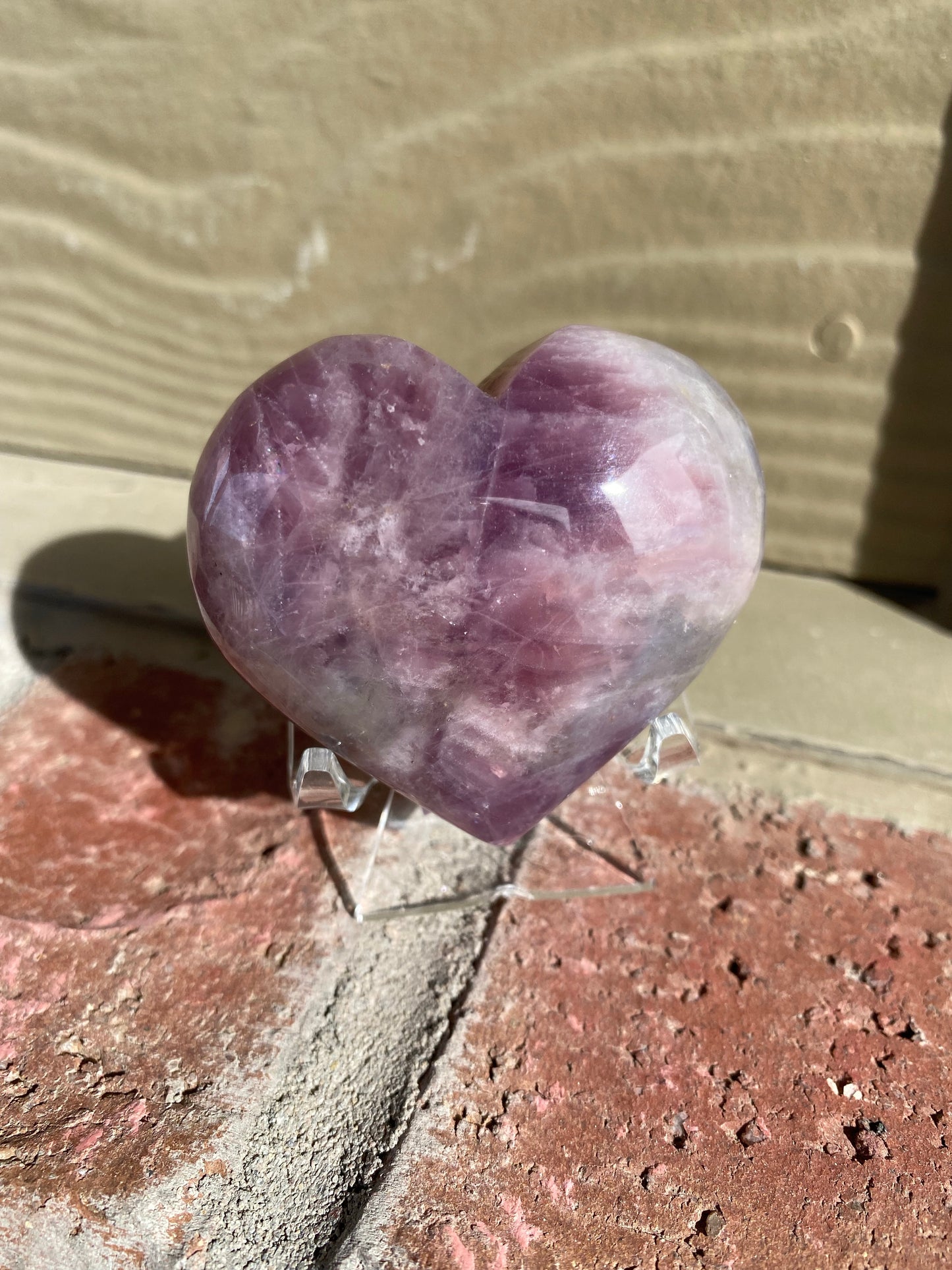 Lavender Rose Quartz Hearts