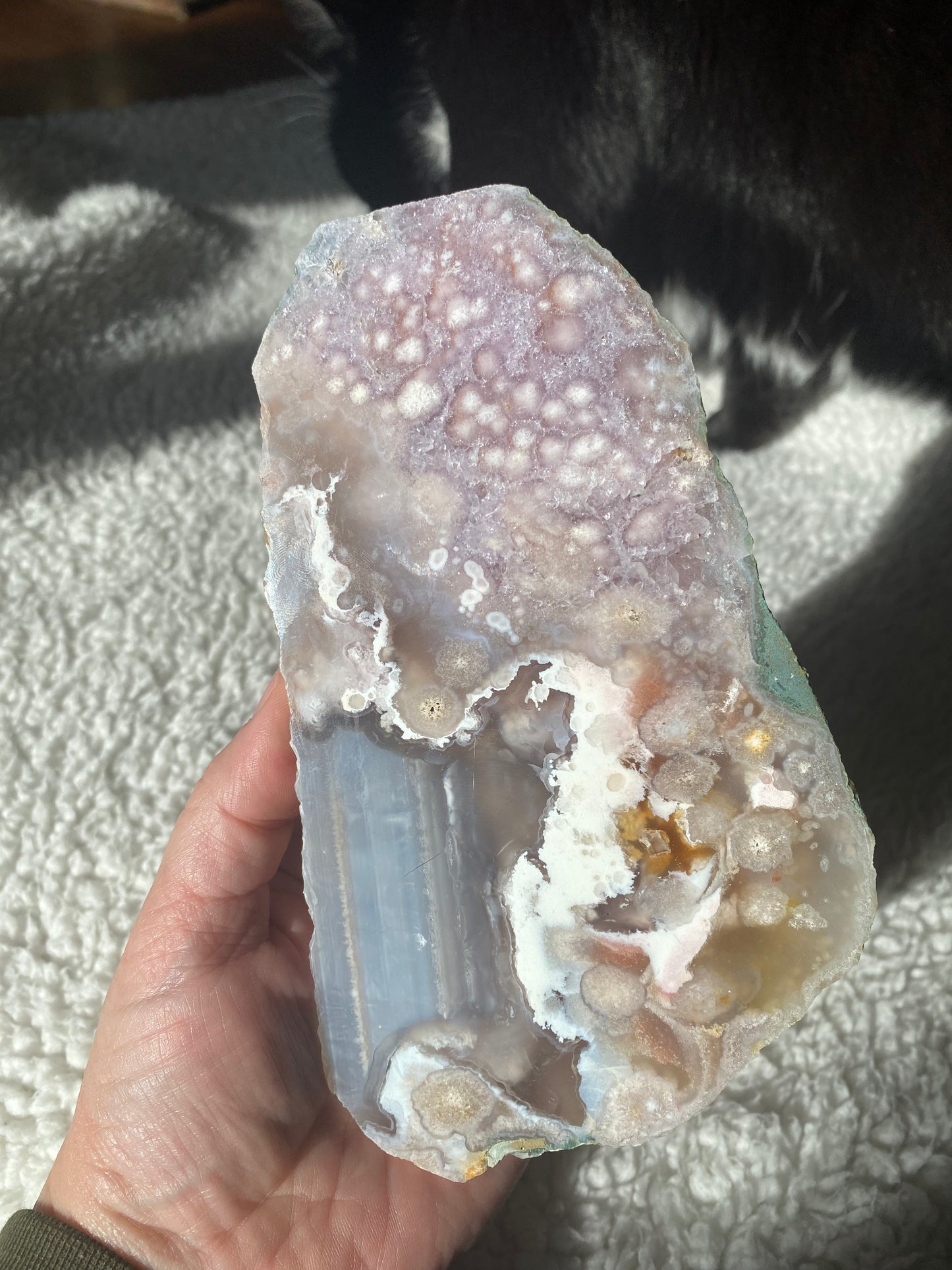 Pink Amethyst/Flower Agate Slab