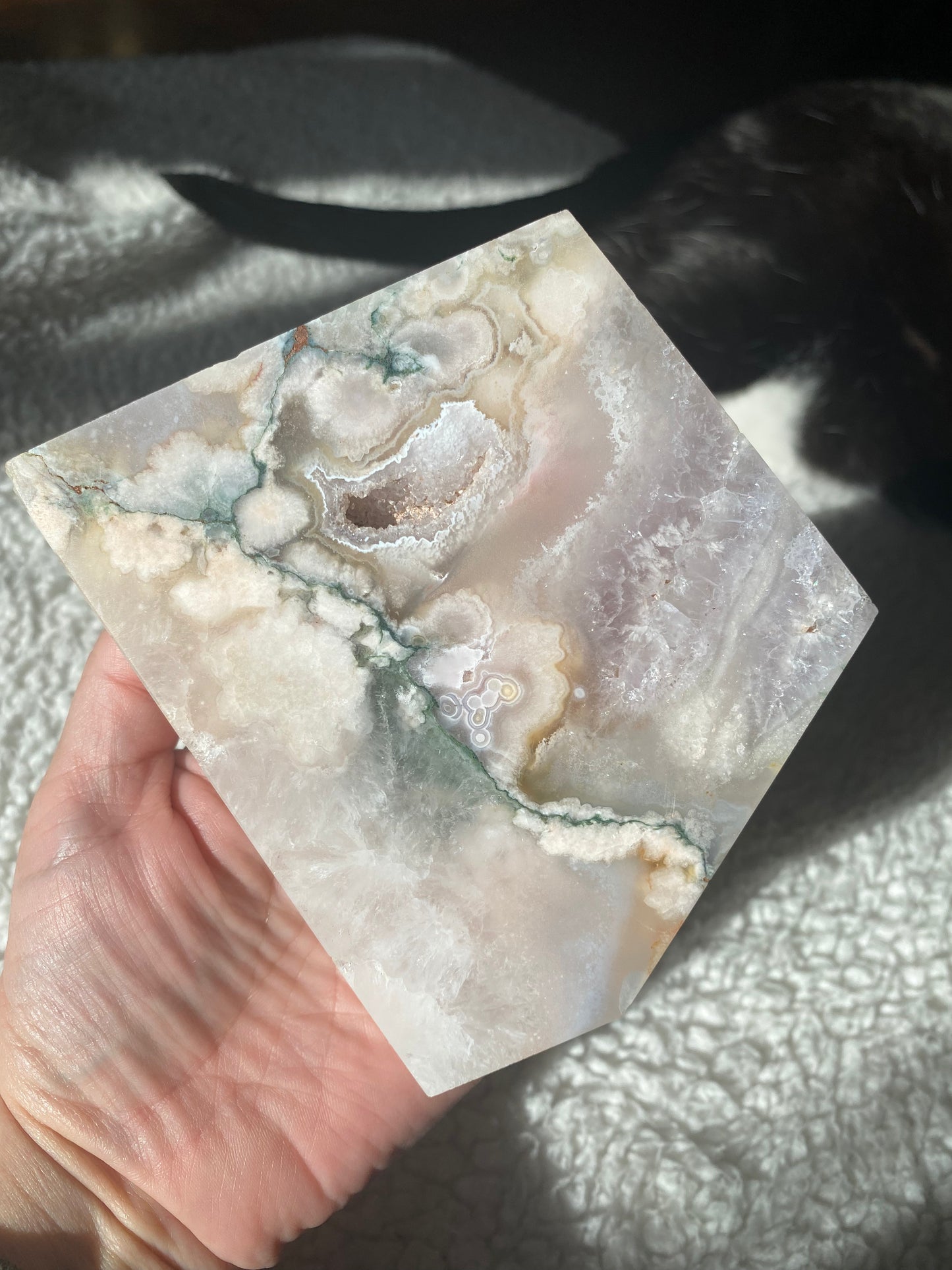 Pink Amethyst/Flower Agate Slab