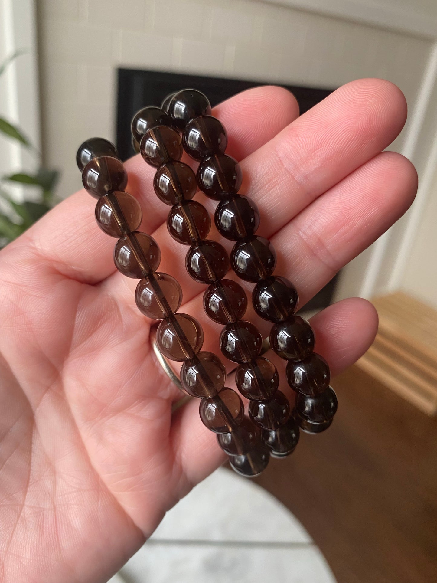 Smokey Quartz Bead Bracelet