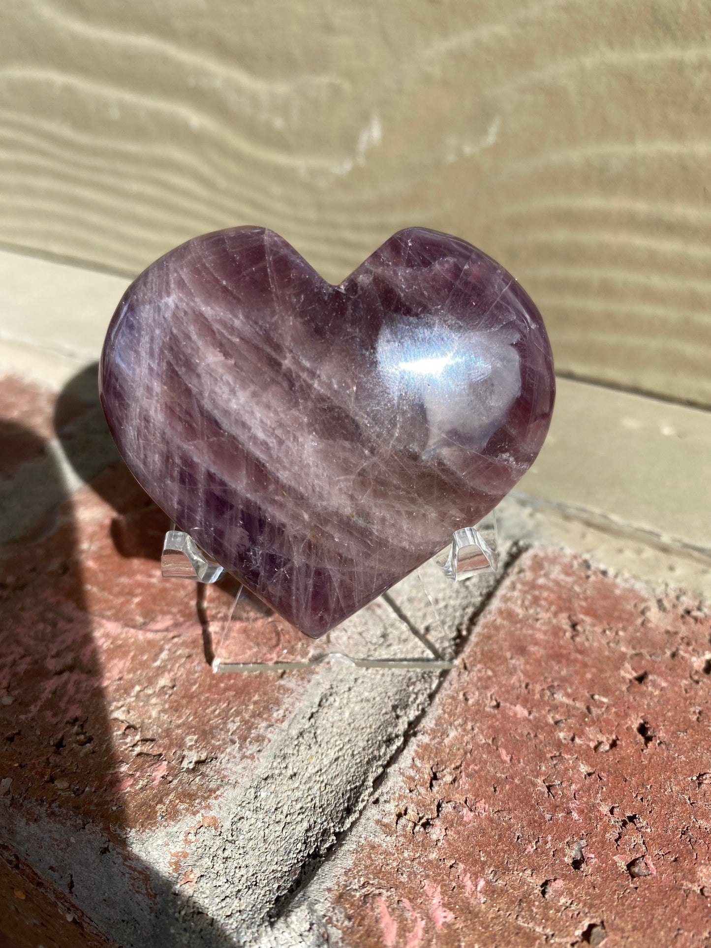 Lavender Rose Quartz Hearts