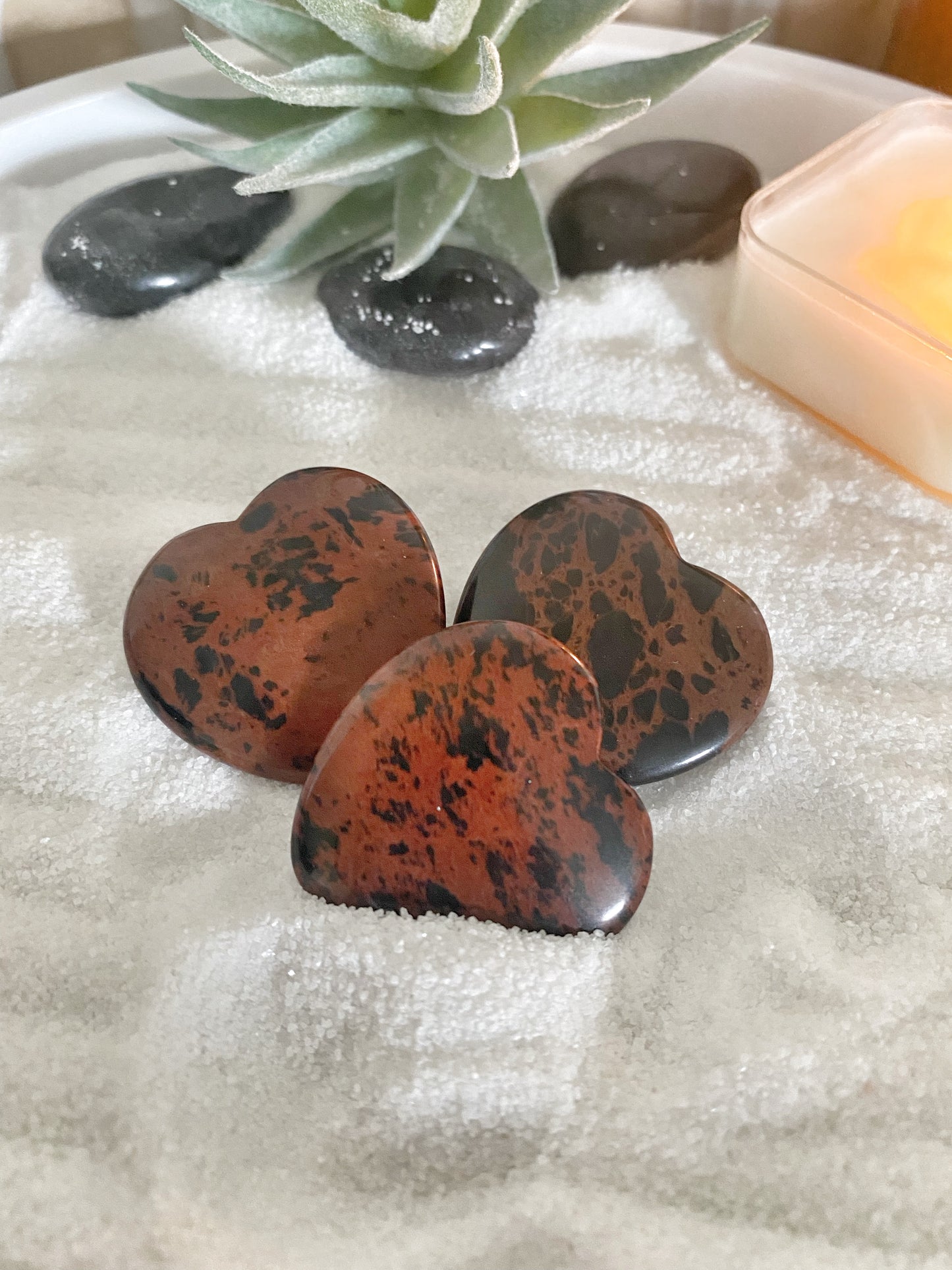 Mahogany Obsidian Carvings