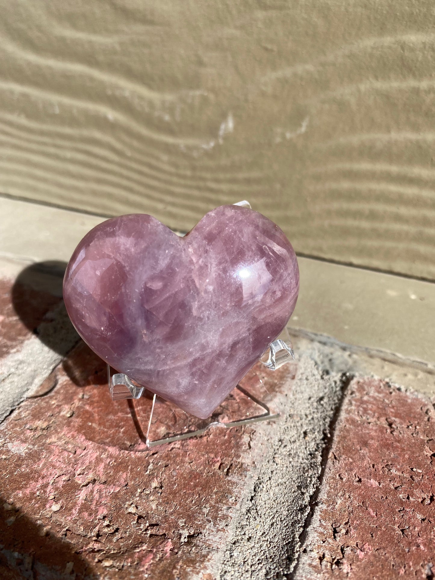 Lavender Rose Quartz Hearts