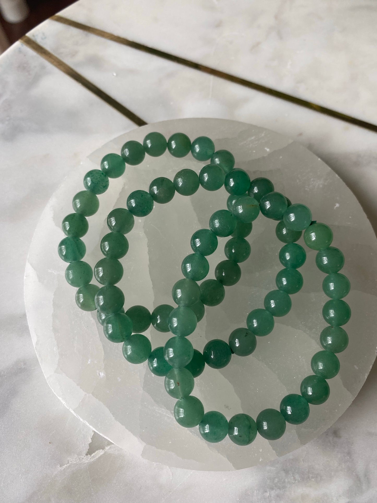 Green Aventurine Bead Bracelet