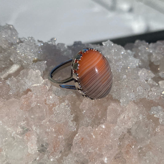 Banded Agate Ring