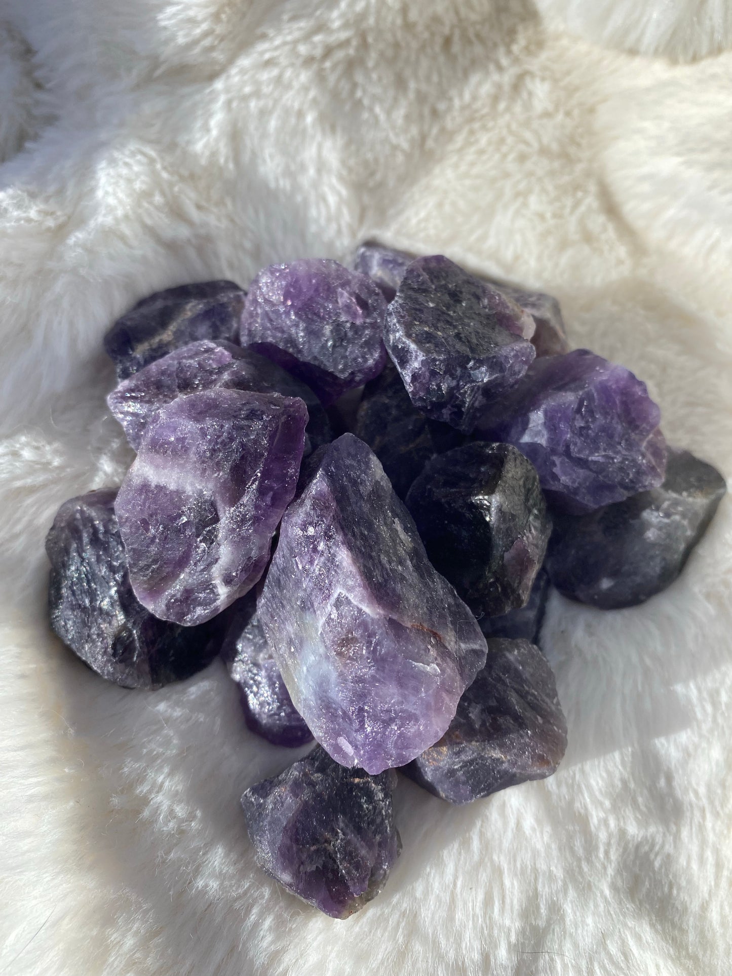 Raw Amethyst tumble