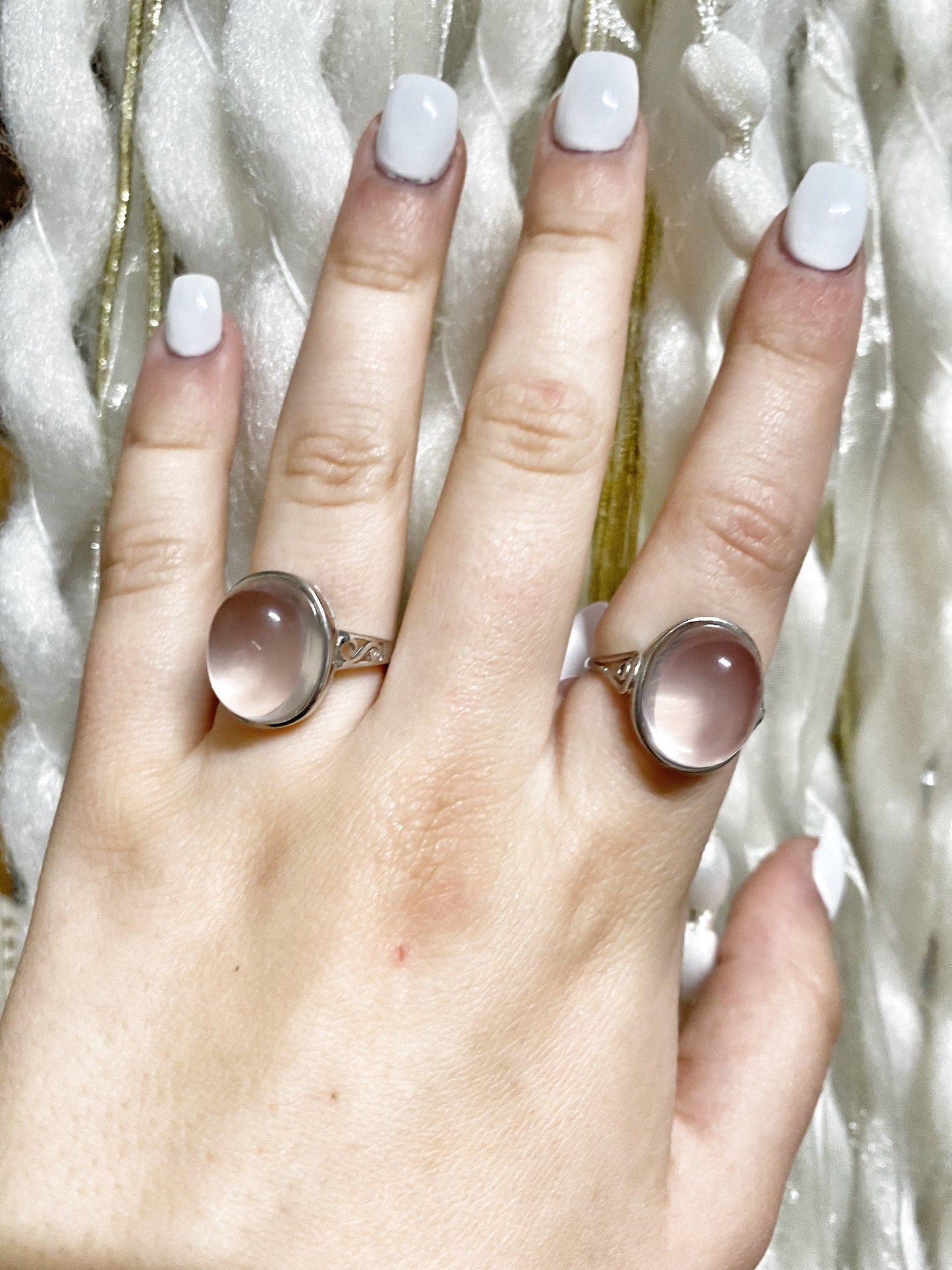 Gemmy Rose Quartz Ring