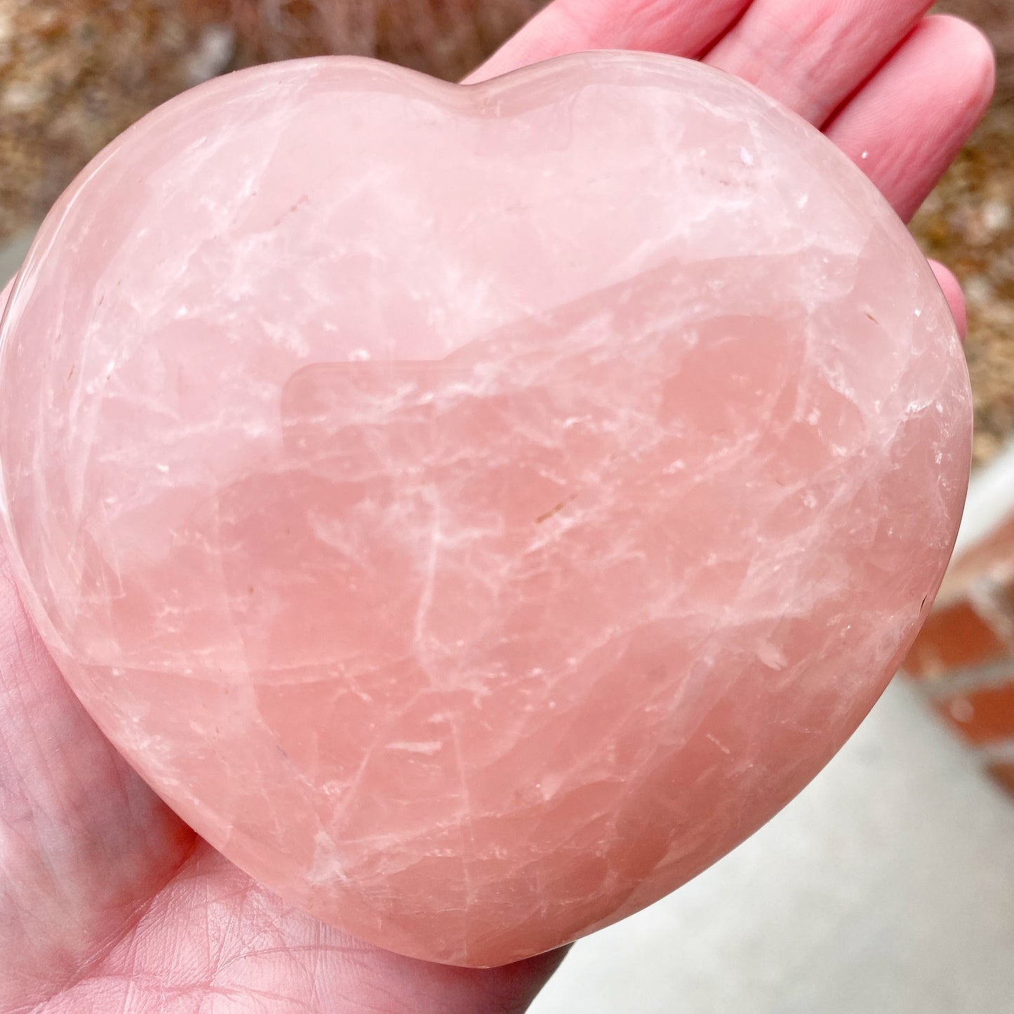 Rose Quartz Heart