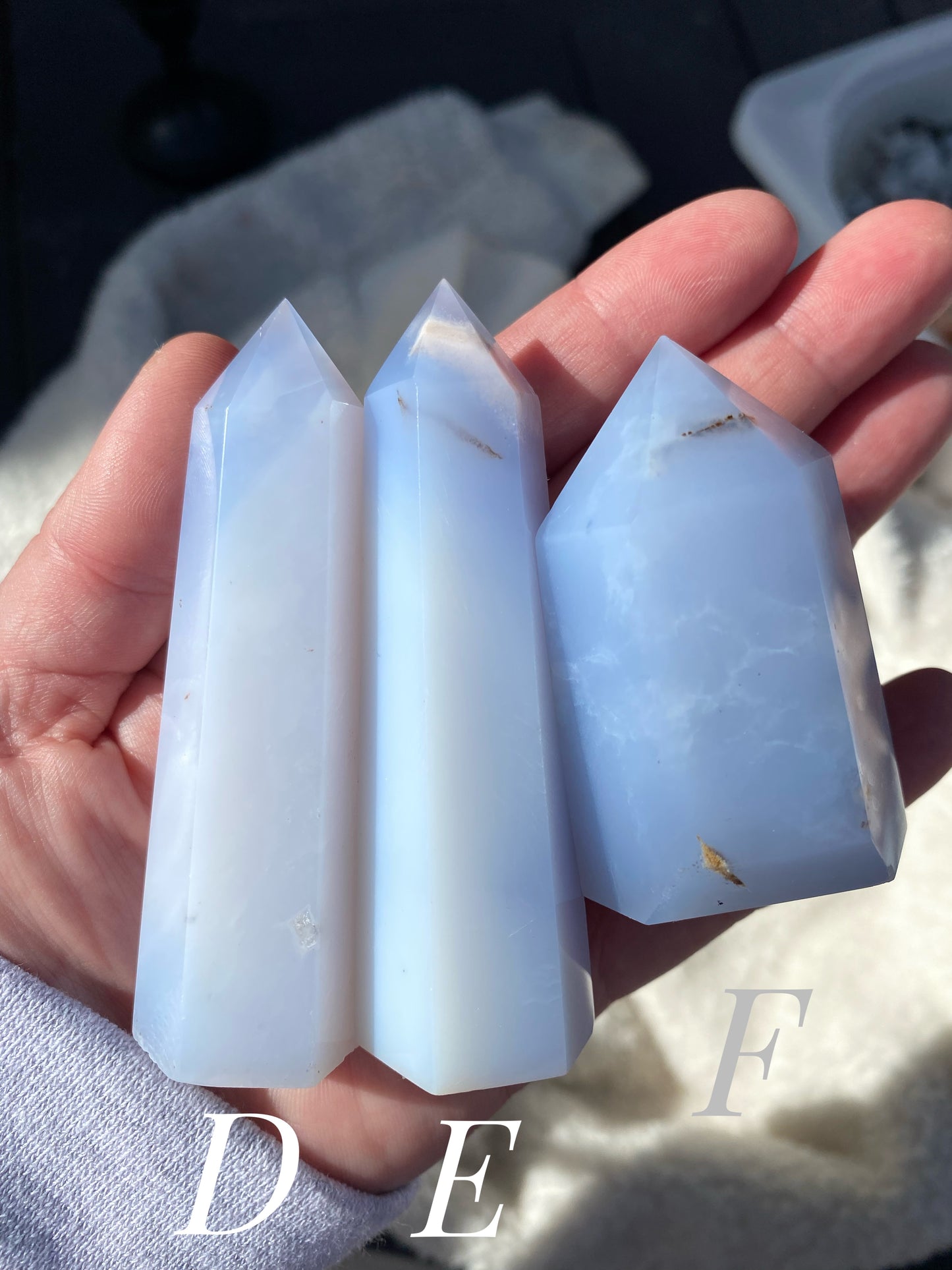 Blue Chalcedony Towers